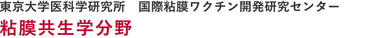 東京大学医科学研究所 国際粘膜ワクチン開発研究センター 粘膜共生学分野