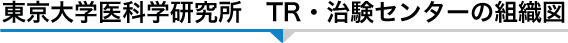 東京大学医科学研究所 TR・治験センターの組織図